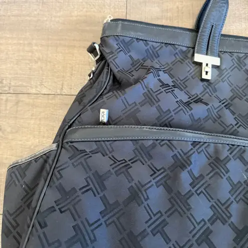 Tumi Black Patterned Expandable Garment Bag Carry On Travel Business