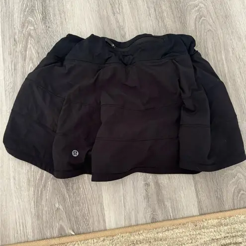 Lululemon Black Pace Rival  Skirt Size 4