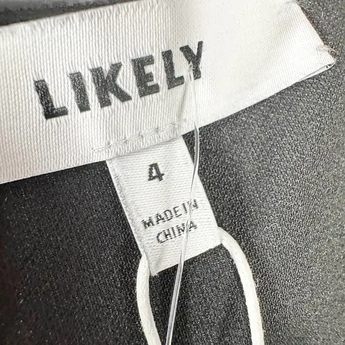 Likely Zippy Black Formal Party Mini Dress Size US 4