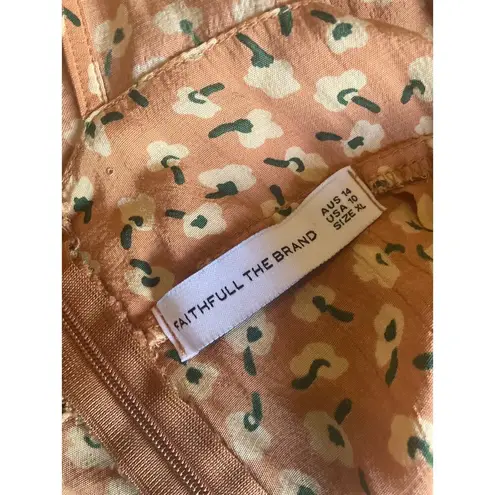 Faithfull the Brand Cedric Jumpsuit Spring Summer Boho US Size 10 Revolve