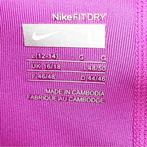 Nike  Fit Dry Fuchsia Pleated Athletic Tennis Golf Fishing Skort, Size Large