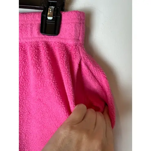 Sundry Shorts Women Medium Pink Faux Sherpa NWT Athletic Athleisure Preppy Yoga