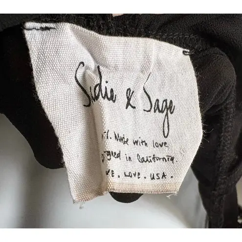 Sadie & Sage | Women’s Sheer Bathing Suit Beach Cover Dress | Small Black