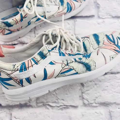 Vans  Ultracush Lite Tropical Leaves True‎ Canvas Sneaker Shoes Size 8 Lace Up