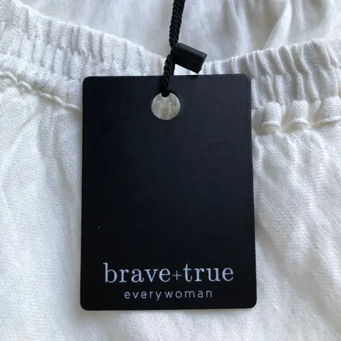 Brave+True Maxi Lined Oakey Skirt White Linen Women's Size XS New