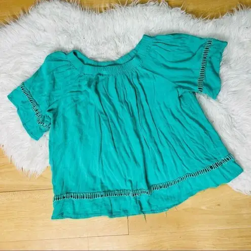 Westbound  green summer / spring cute casual top / blouse PM