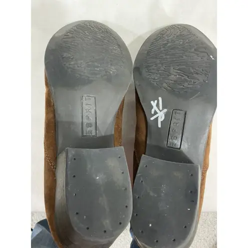 Spirit Womans Tracy Brown Faux Suede Stretch Ankle Boots Size 9 M