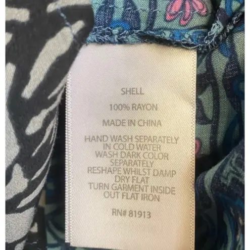 Plenty By Tracy Reese Bohemian Blue Lightweight Tunic size Medium