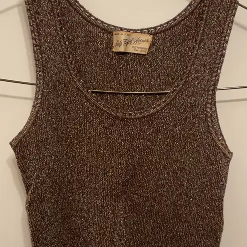 Saks 5th Avenue Saks Fifth Avenue Metallic Tank Top