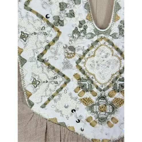 Luxology embroidered gauze dress size 10