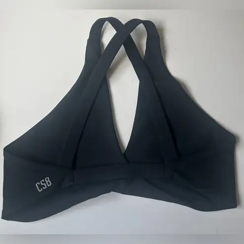 CSB Women’s Crop Sports Bra Black size Large