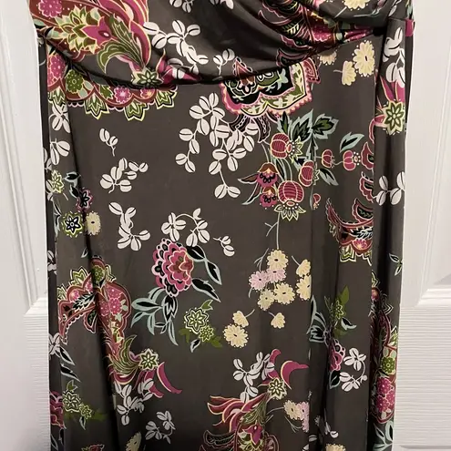 Soprano  flower print faux wrap dress in medium