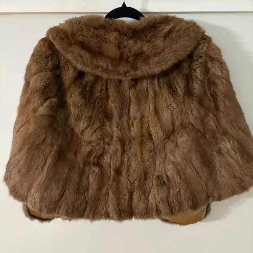 Astmann Great Britain Vintage Brown Fur Cape Luxurious Plush Design Size undefined