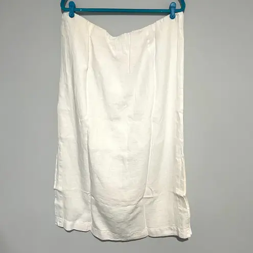 J.Jill NEW NWT  white Linen Skirt 