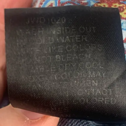 Johnny Was The Cropped Skinny Mid Rise Raw Hem Jeans 31