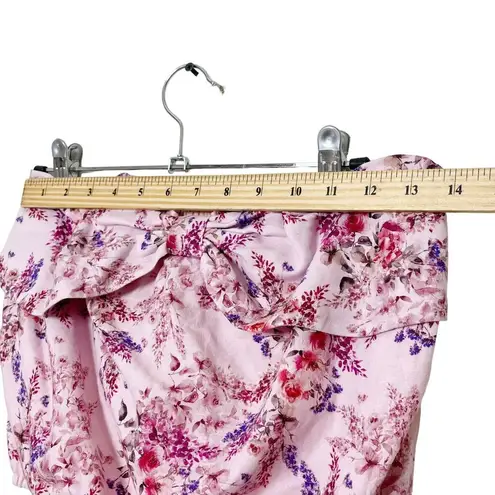 Cami NYC Dedrah Top Primavera Strapless Cropped Bow Front Pink Womens Size S New