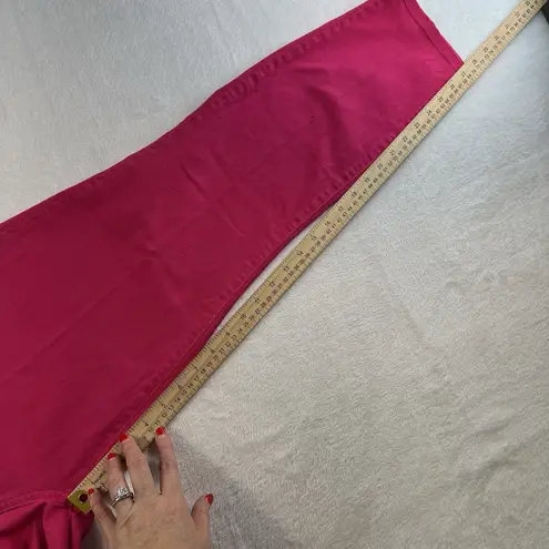 NYDJ Women's 14 Ankle Jeans Bright Pink Watermelon Cropped Stretch Lift Tuck