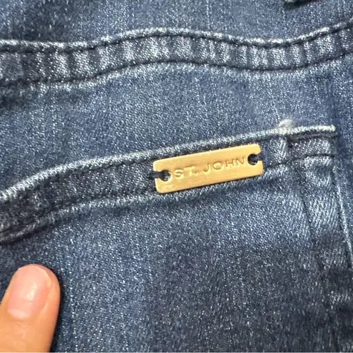 St. John Sport Straight Leg Jeans Blue Denim Women’s Size 8 Classic Fit