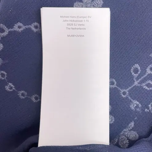 Michael Kors NWT  Navy & White Floral Embroidered Halter Dress Size Small NEW