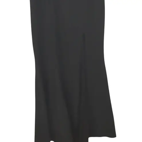 Betsy & Adam Black Off Shoulder Gown Formal Evening 6 S M