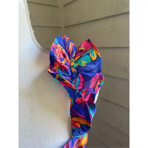 NWT JCrew Floral Tropical Square Neck Midi Dress Blue Size 8