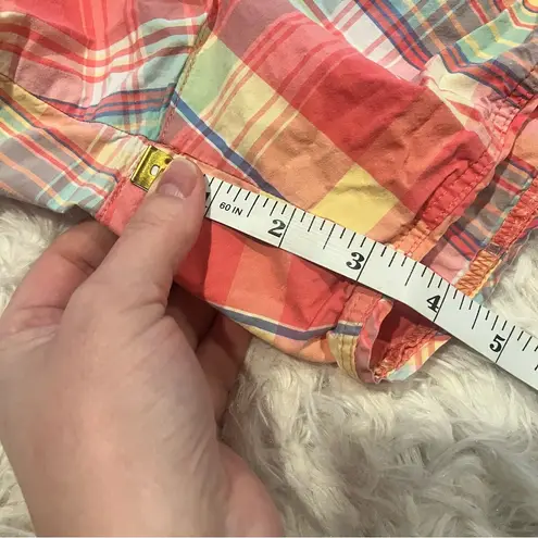 L.L. Bean Multicolor Plaid Women's Shorts Size Large EUC Red