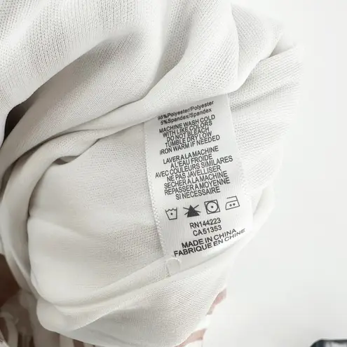 Bishop and Young High Waist Belted Paperbag Shorts Pink White Women's XS