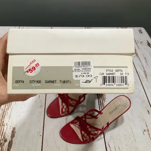 BCBGirls BCBG RED LEATHER PUMPS