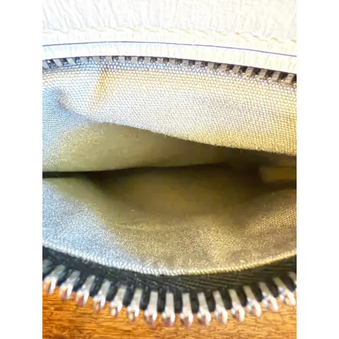 rag & bone Elliot Off White Crossbody Smooth Leather Sling Bag Silver Hardware