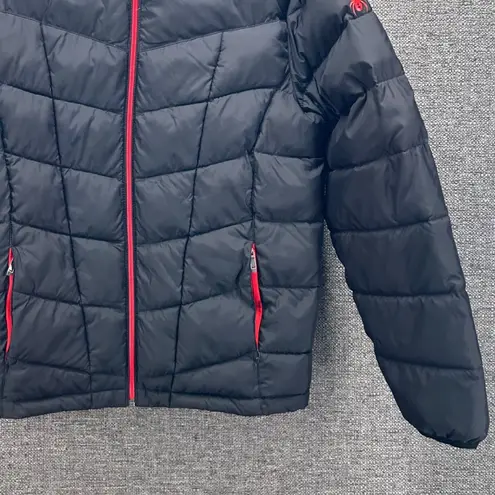 Spyder Womens Puffer Jacket Size M Ski Performance Packable Black Winter Comfy