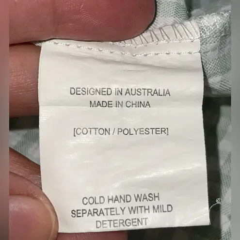 Petal and Pup  green Checkered Long Sleeve Dress