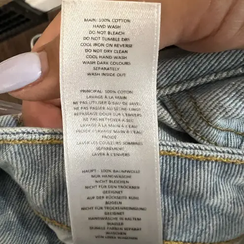 Nasty Gal  Light Blue Denim with Silver Button Size 4