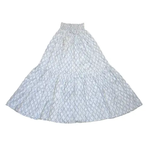 NWT Emerson Fry India Collection Shirred Maxi in Solstice Indigo Skirt XS/S Blue Size undefined