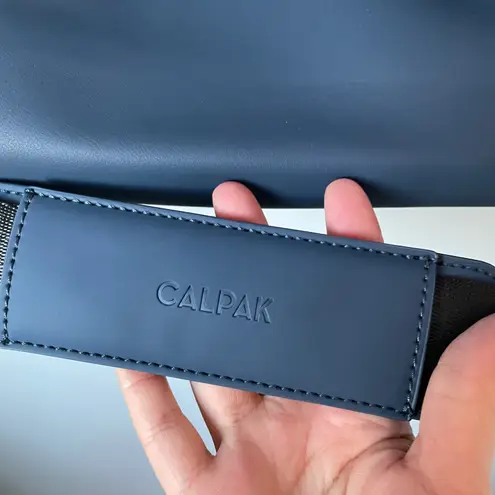 Calpak Hue Duffel Laptop Travel Bag in Atlantic Blue Color Faux