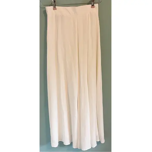 Buttons Vintage Cream Off-White Long Skirt Size 2 XS Slit Front Bentley Arbuckle