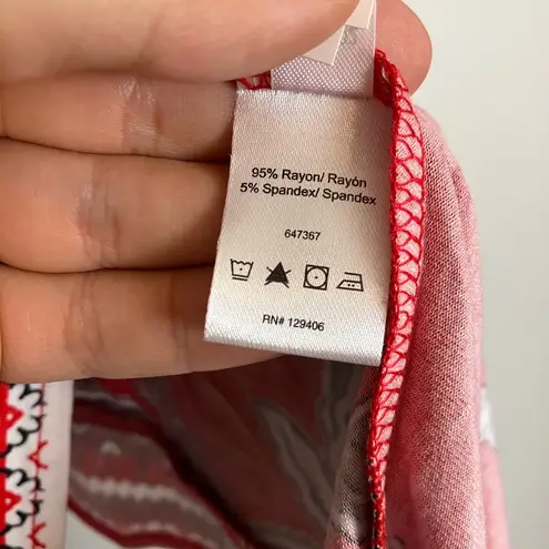 Venus  Red Patriotic Bandana Sharkbite Tank Top