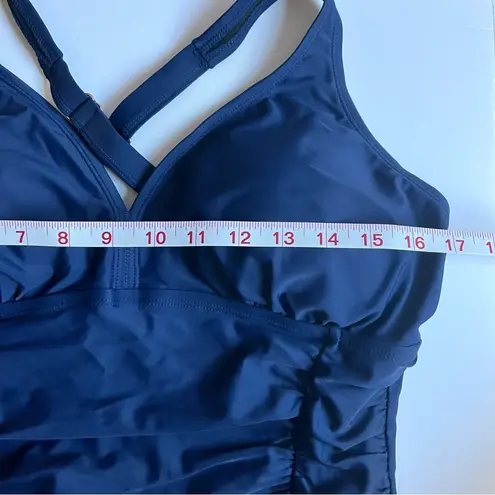 Classic Pin Up Swimsuit•Sz xl 14/16 Blue
