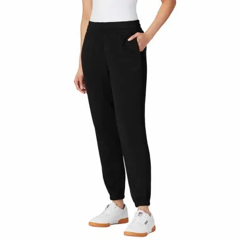 FILA  Women’s French Terry Cloth Black Elastic‎ Waist Joggers Medium