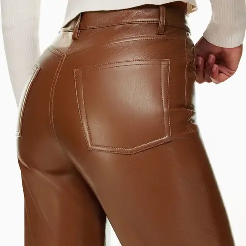 Wilfred Chocolate  pleather pants