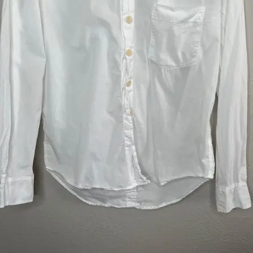 CP Shades Womens White Button-Down Cotton Long Sleeve Shirt XS