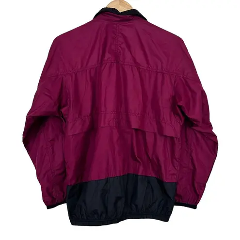 Nike Vintage 90s  Maroon Full Zip Windbreaker Sz 6-8