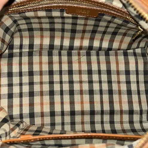 Daks London Brown Leather Top Handle Handbag