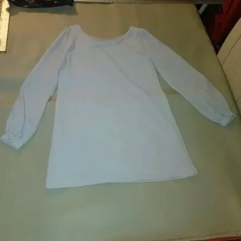 LuLu Small Gray Long Cuff Sleeve Wide Fit Dress Classic Simple Solid Size L