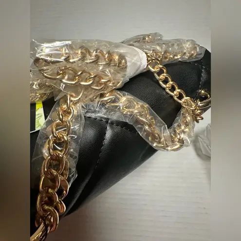 Badgley Mischka Badgley Mischka Small Bag Women’s Black Chain Crossbody Quilt Vegan Leather New