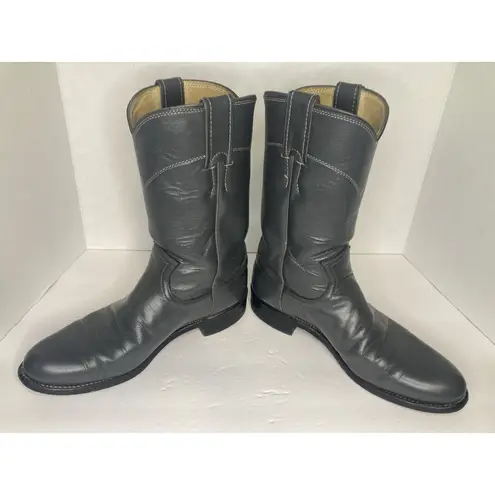 Justin Boots Vintage 80’s/90’s Justin L3056 Women’s Gray Roper Cowboy Boots Sz 6.5B NICE