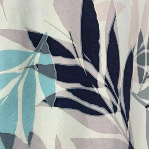 Hang Ten  Tee Shirt Womens M Top Long Sleeve Print Zip Pocket Stretch Pullover‎