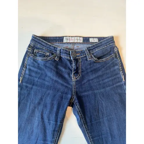 BKE Women’s 26R Payton Universal Fit Mid-Rise Skinny Western Dark Wash Jeans