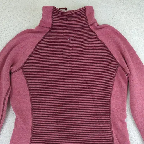 prAna  Lucia Pink Wool Blend Turtleneck Pullover Sweater Women's Size Large Base