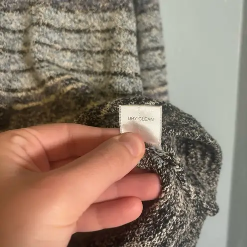 Pendleton Wmns Gray Blue Striped Knit Cardigan Sweater Medium Coastal Grandma