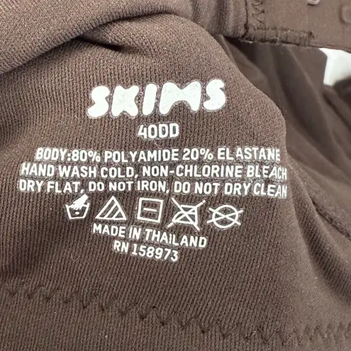 SKIMS Fits Everybody Underwire Bra 40DD Brown Comfort Support Lingerie Women